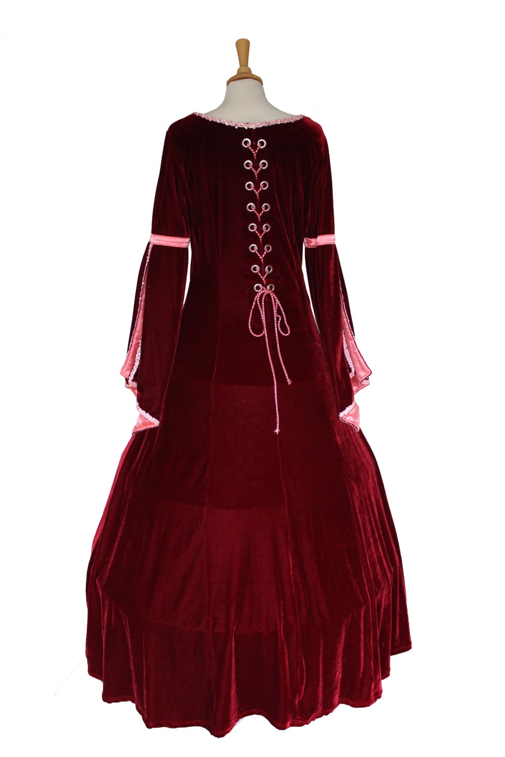 Ladies Medieval Renaissance Petite Shorter Length Costume And Headdress (Size 14 - 16) Image